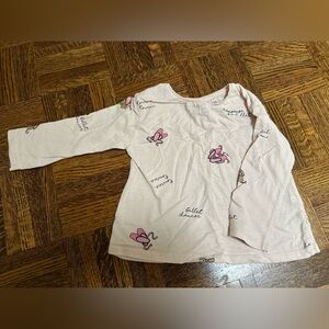 Zara Light Pink Embroidered Shirt